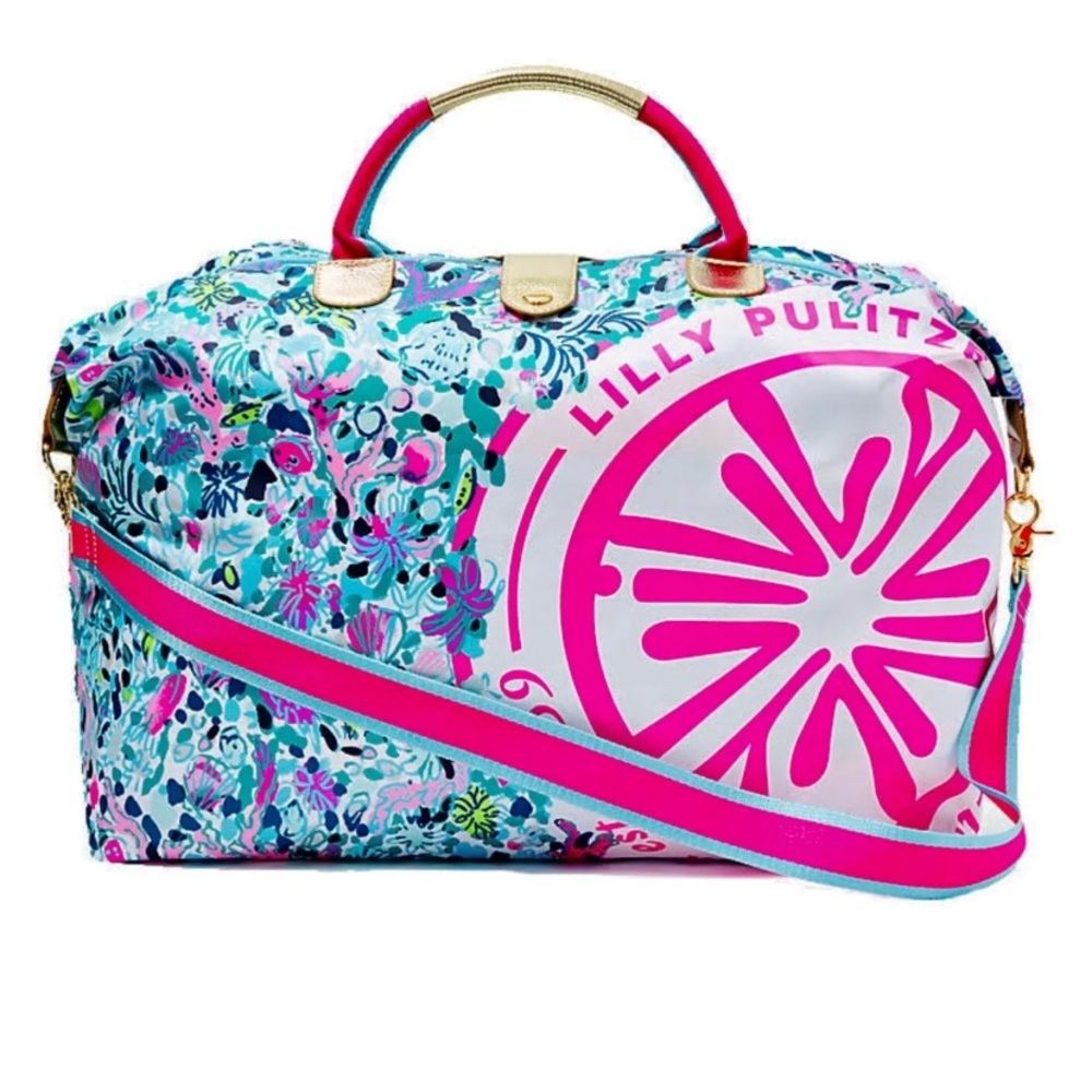 Brand New Lilly Pulitzer Whitleigh Weekender Bag Dive